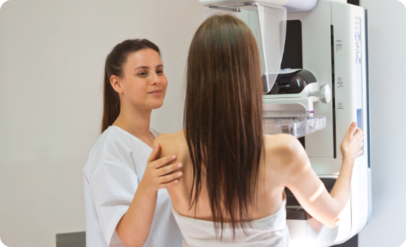 Picture of a mammogram screen