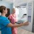 woman getting a mammogram in fredericksburg va